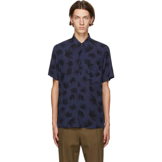 Hugo Navy Ekilio Short Sleeve Shirt