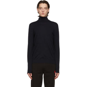 Hugo Navy Wool San Thomas Turtleneck