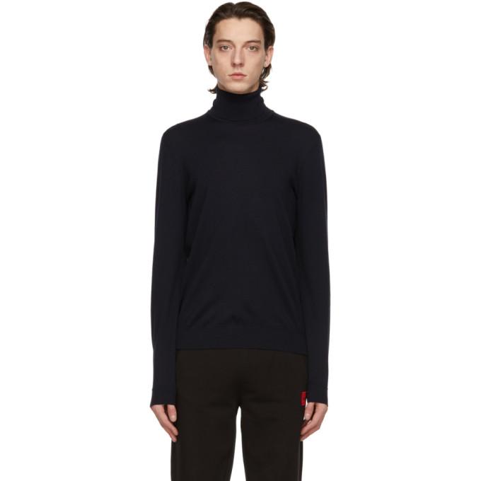 Hugo Navy Wool San Thomas Turtleneck