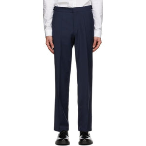 Hugo Navy Wool Trousers