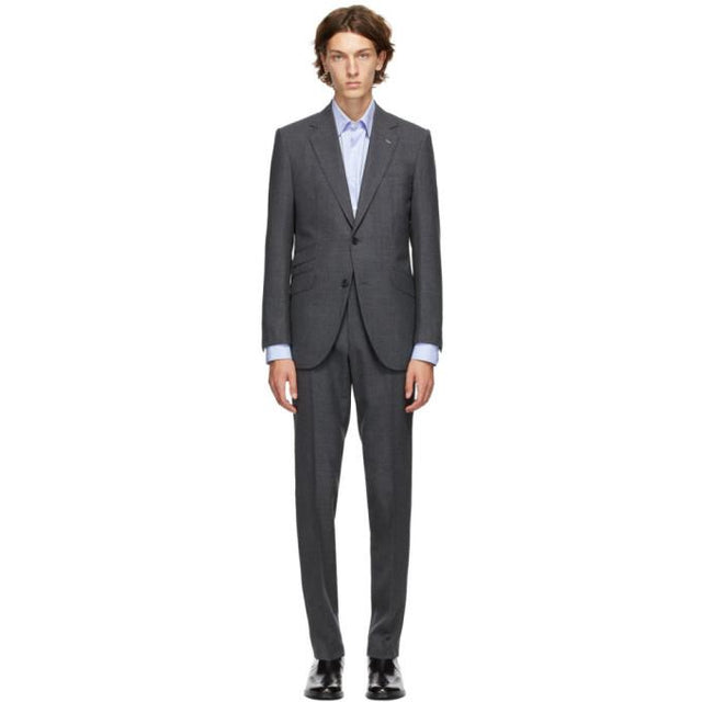 Husbands Grey Mohair Heavy Suit