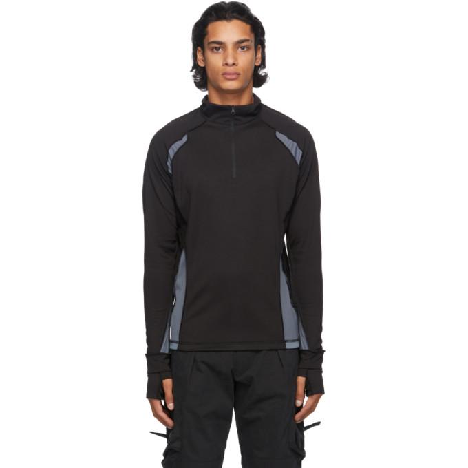 Hyein Seo Black Half-Zip Top