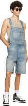 AMIRI Indigo Denim Bermuda Overalls