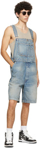 AMIRI Indigo Denim Bermuda Overalls