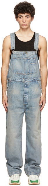 AMIRI Indigo Denim Overalls - Accueil d'Amiri Indigo Denim - 아미리 인디고 데님 바지