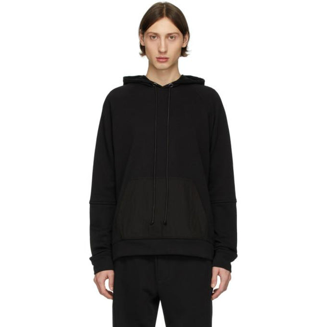 Isabel Benenato Black Back Zip Detail Hoodie