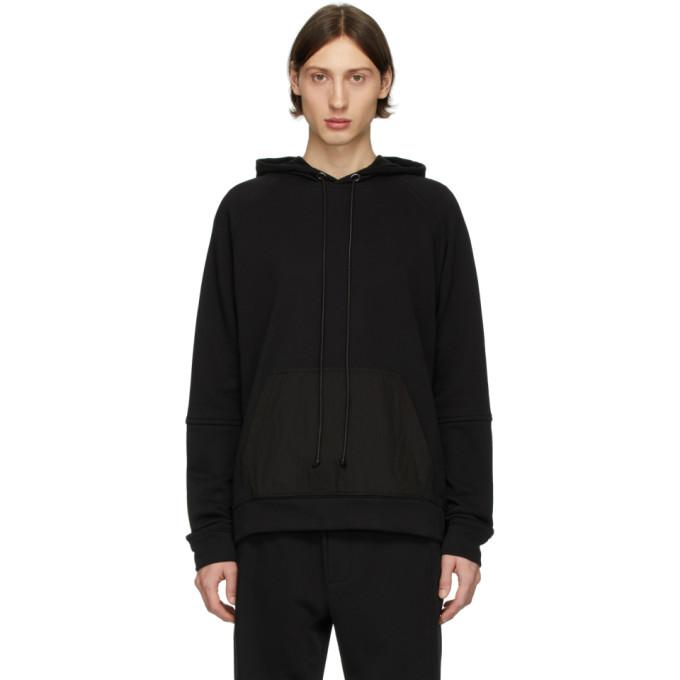 Isabel Benenato Black Back Zip Detail Hoodie