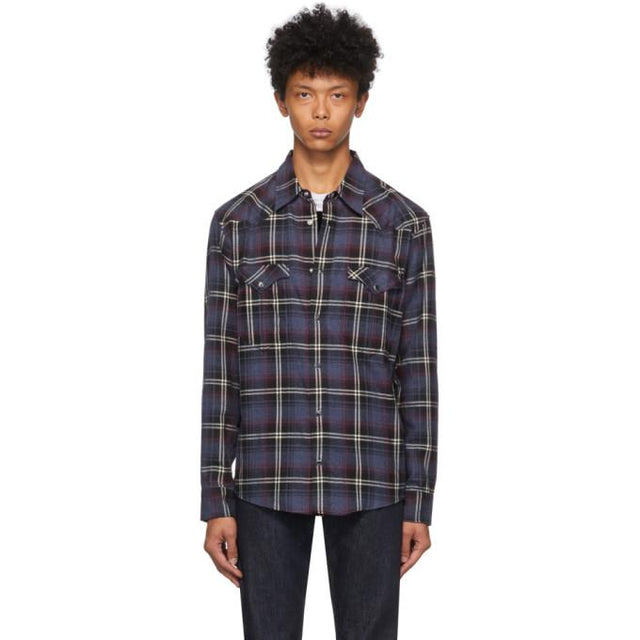 Isabel Marant Blue and Red Check Pitt Shirt