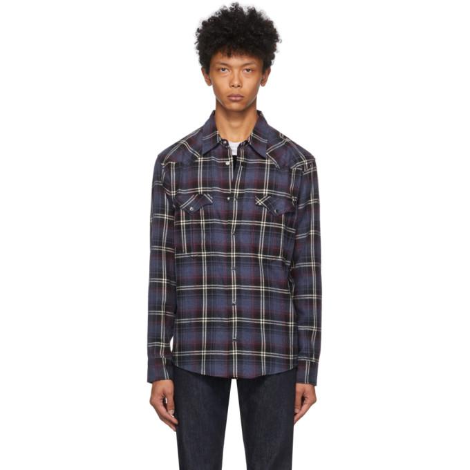 Isabel Marant Blue and Red Check Pitt Shirt