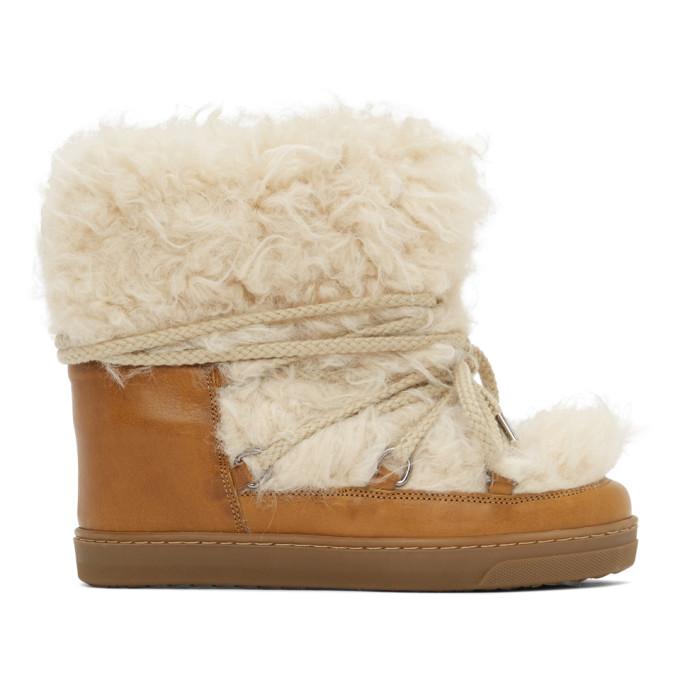 Isabel Marant Brown Grizzly Nowles Ankle Boots
