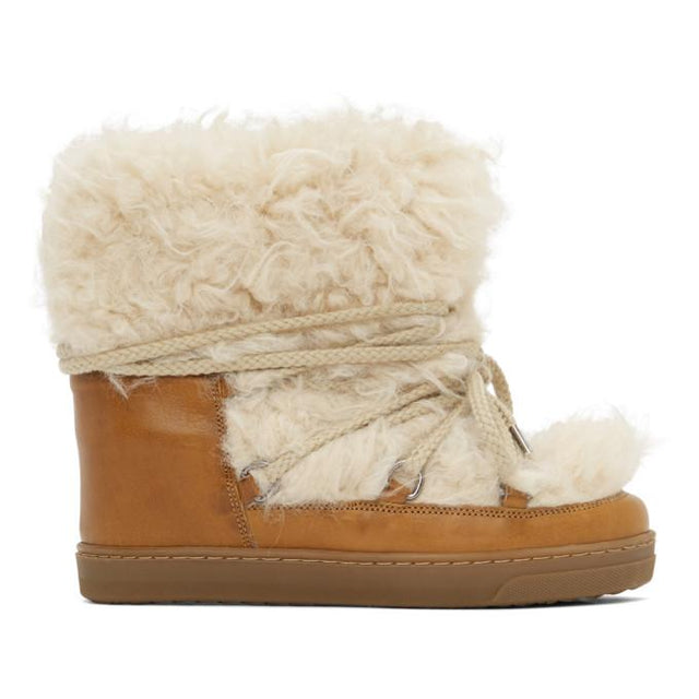 Isabel Marant Brown Grizzly Nowles Ankle Boots