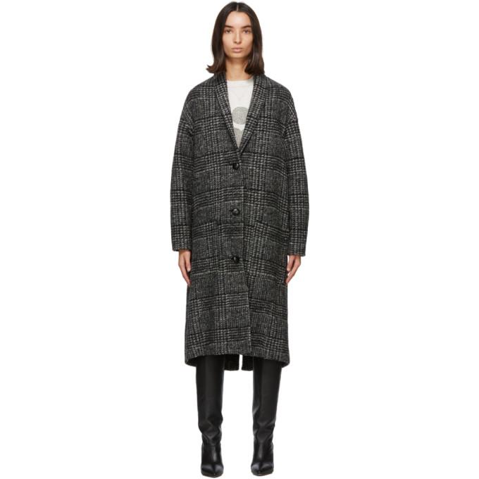 Isabel Marant Etoile Black and White Elayo Coat