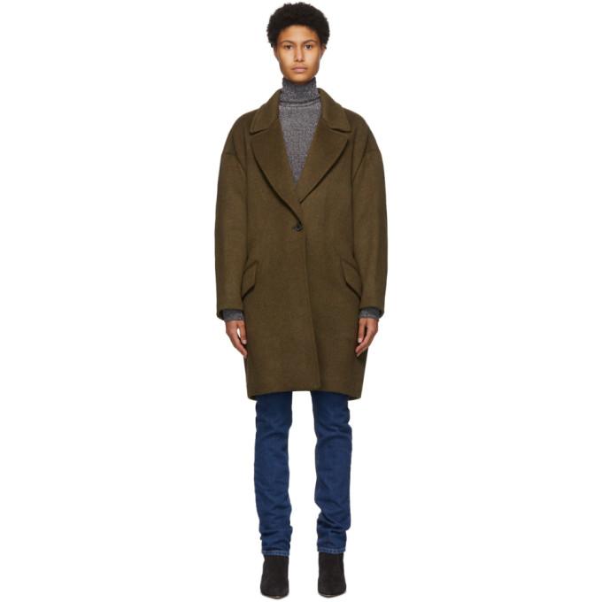 Isabel Marant Khaki Ego Coat