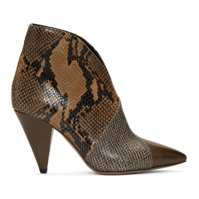 Isabel Marant Taupe Archenn Boots