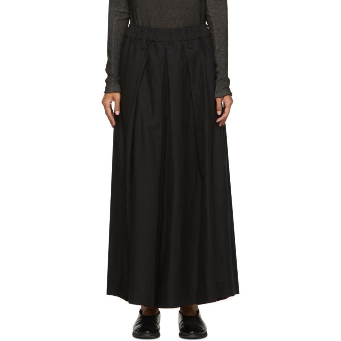 Issey Miyake Black High-Waisted Trousers