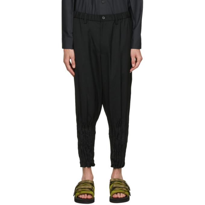 Issey Miyake Men Black Twist Trousers