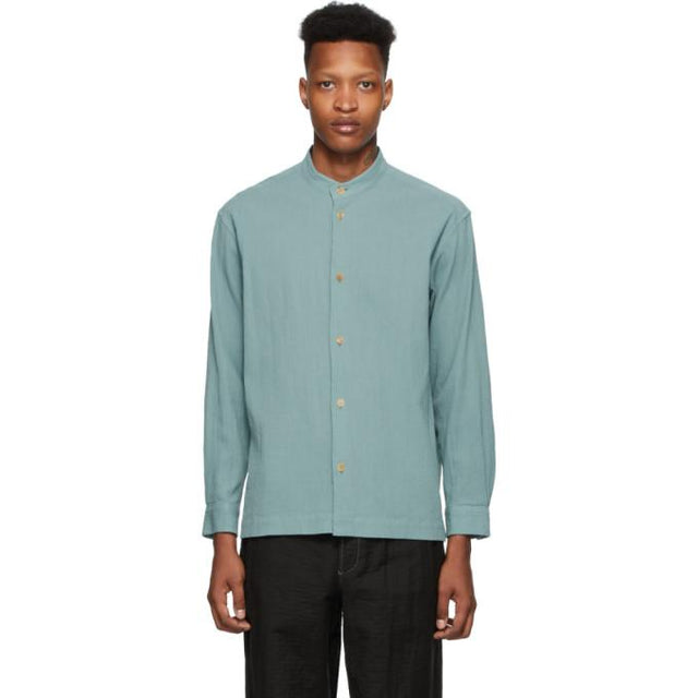 Issey Miyake Men Green Drip Shirt