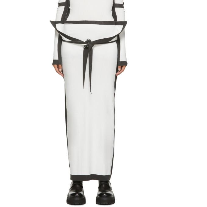 Issey Miyake White Bold Frame AP Skirt