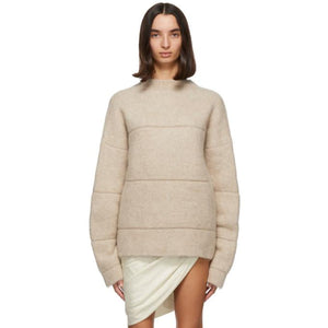 Jacquemus Beige Mohair La Maille Albi Sweater