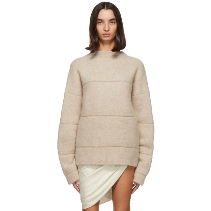 Jacquemus Beige Mohair La Maille Albi Sweater