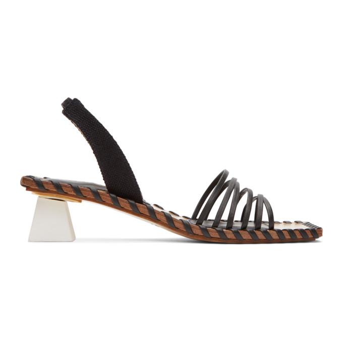 Jacquemus Black Les Sandales Valerie Heeled Sandals