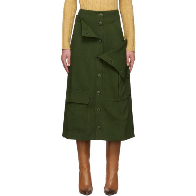 Jacquemus Green La Jupe Monceau Skirt
