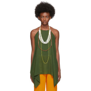 Jacquemus Green Le Haut Bijoux Tank Top