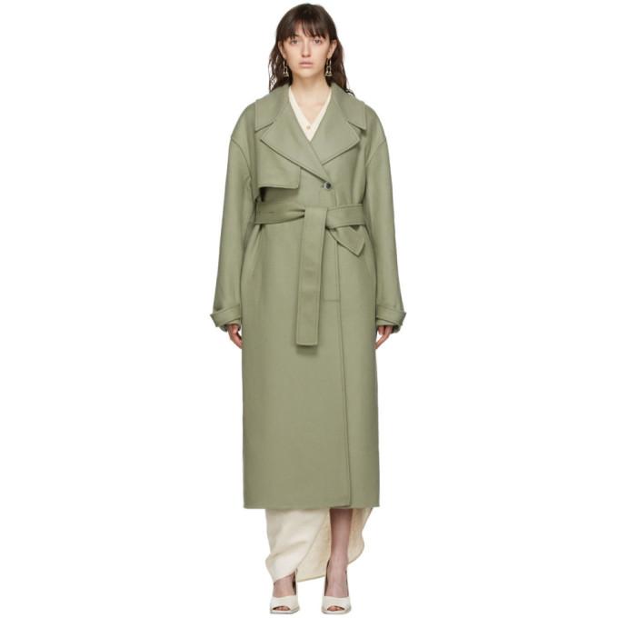 Jacquemus Green Le Manteau Sabe Coat