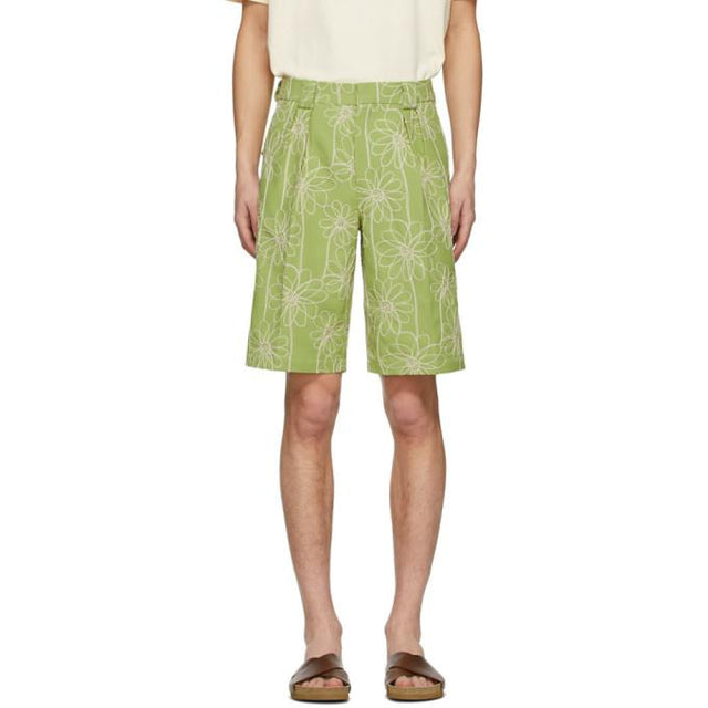 Jacquemus Green Le Short De Costume Shorts