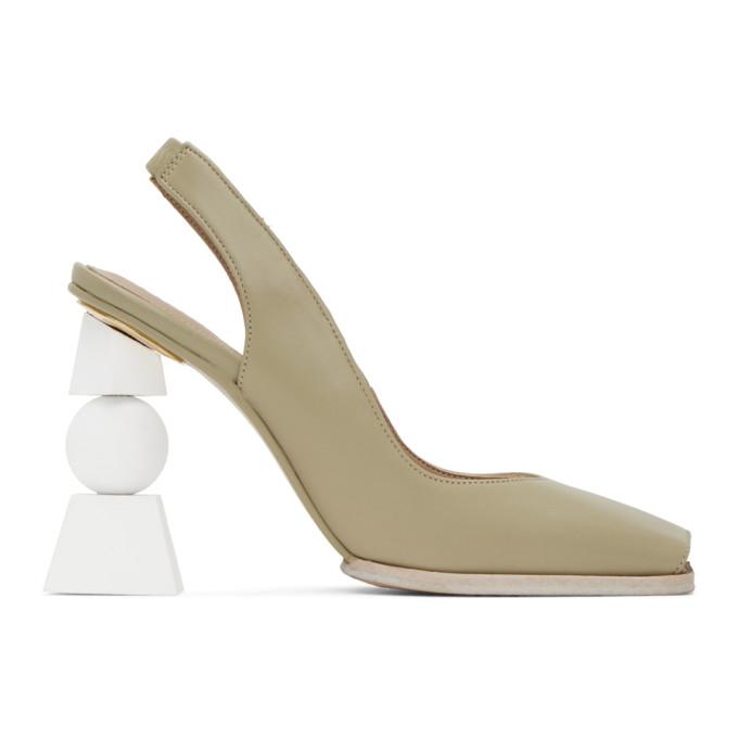 Jacquemus Green Les Chaussures Valerie Heels