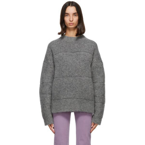 Jacquemus Grey Mohair La Maille Albi Sweater