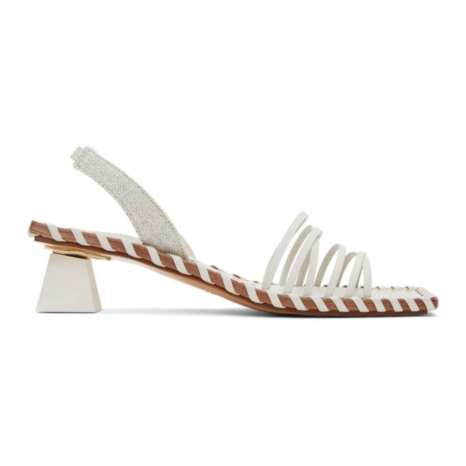 Jacquemus Off-White Les Sandales Valerie Heeled Sandals