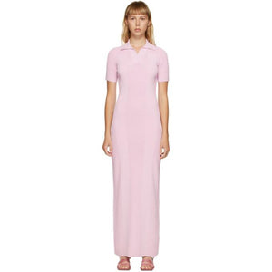 Jacquemus Pink La Robe Maille Polo Dress