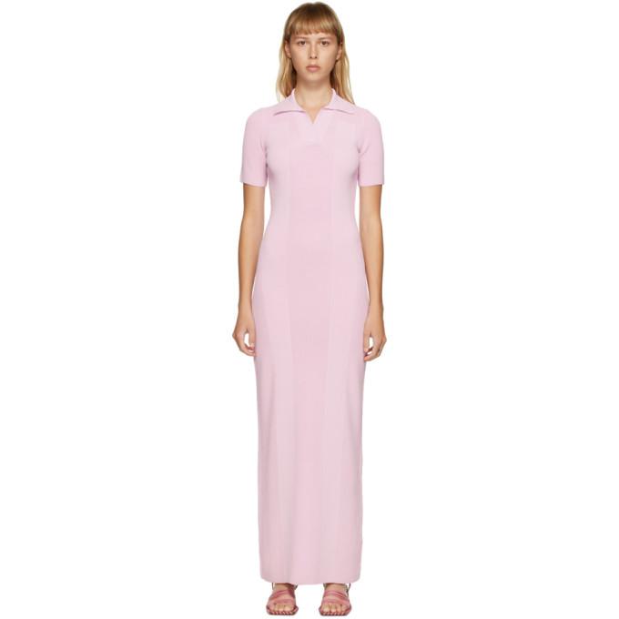 Jacquemus Pink La Robe Maille Polo Dress