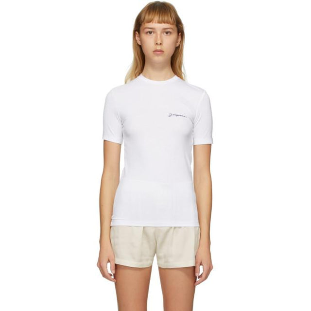 Jacquemus SSENSE Exclusive White Le T-Shirt de Collection T-Shirt