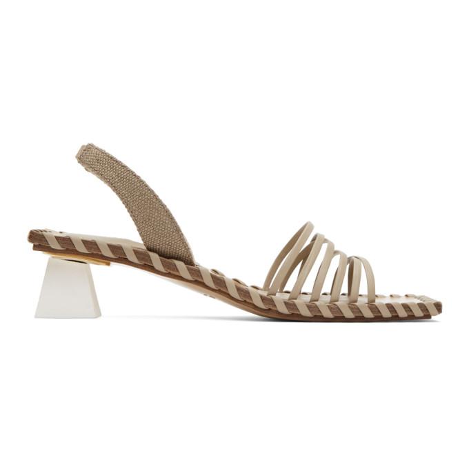 Jacquemus Taupe Les Sandales Valerie Heeled Sandals
