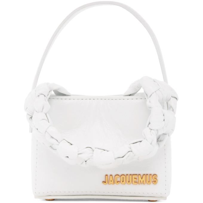 Jacquemus White Le Petit Sac Noeud Tote
