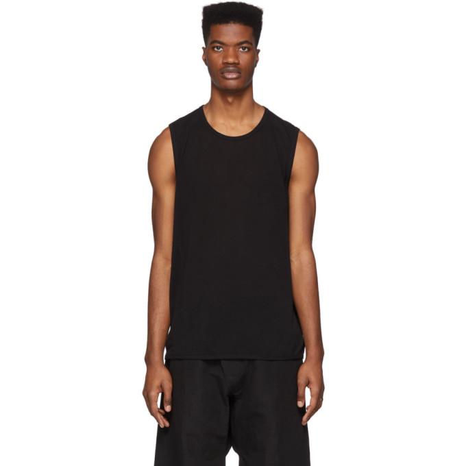 Jan-Jan Van Essche Black Washi Jersey Tank Top