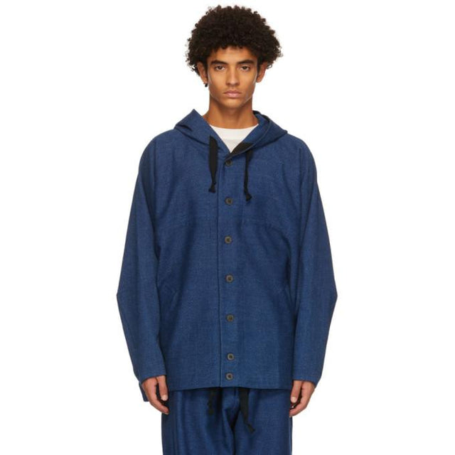 Jan-Jan Van Essche Blue Denim Hoodie