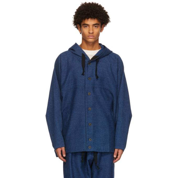 Jan-Jan Van Essche Blue Denim Hoodie