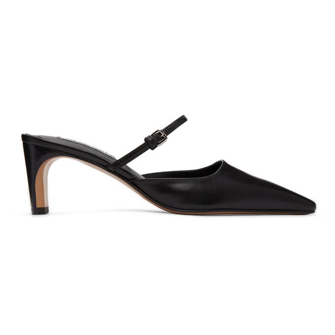 Jil Sander Black Mary Jane Heels