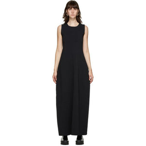 Jil Sander Black Silk Knit Dress