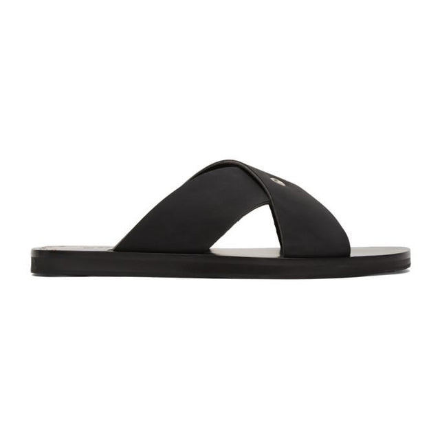 Jil Sander Black Strap Slides