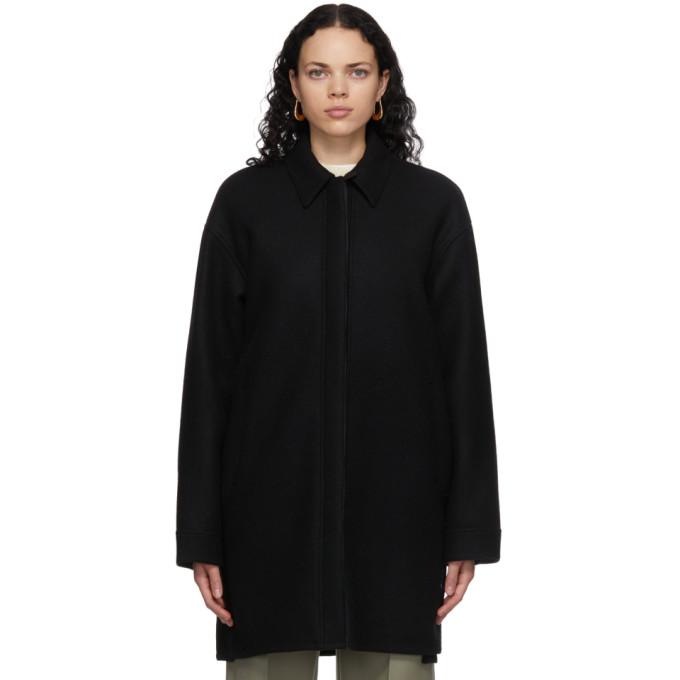 Jil Sander Black Wool Shirt Jacket