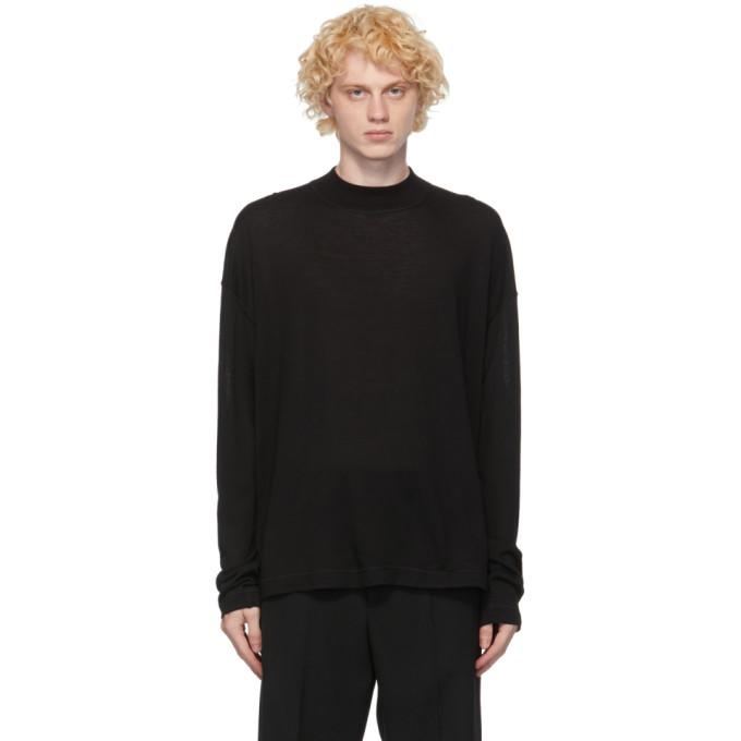 Jil Sander Black Wool Sweater