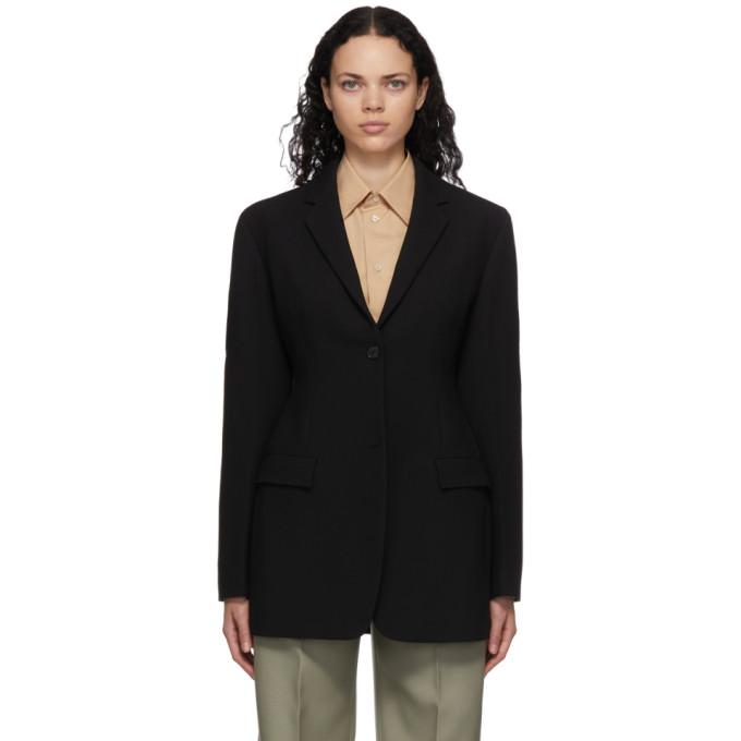 Jil Sander Black Wool Tailored Blazer