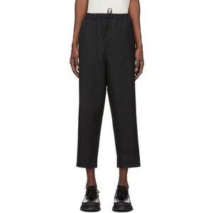 Jil Sander Black Wool Twill Trousers