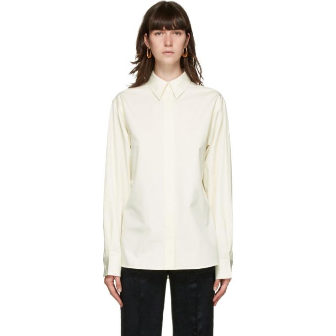 Jil Sander Off-White Cotton Poplin Shirt
