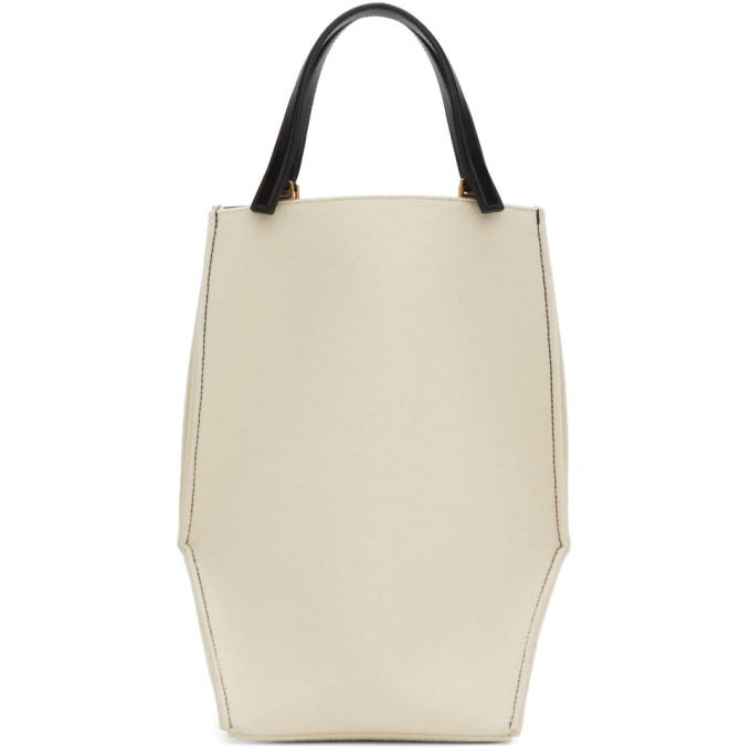 Jil Sander Off-White Small Edge Tote