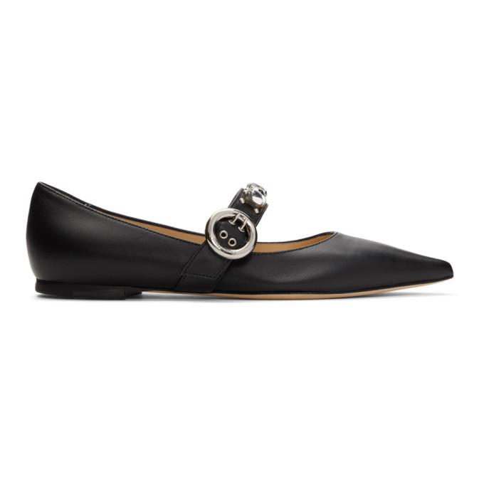 Jimmy Choo Black Gela Flats